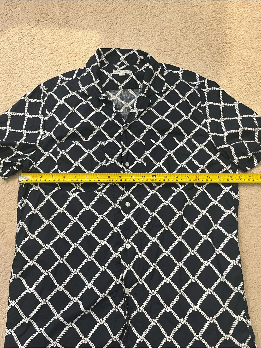 J. Crew Cotton Slub Camp Button Down Shirt